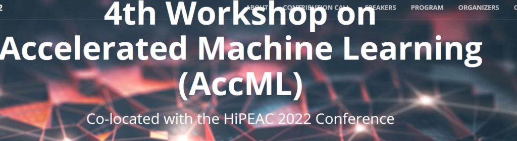 4th Workshop on Accelerated Machine Learning (AccML)